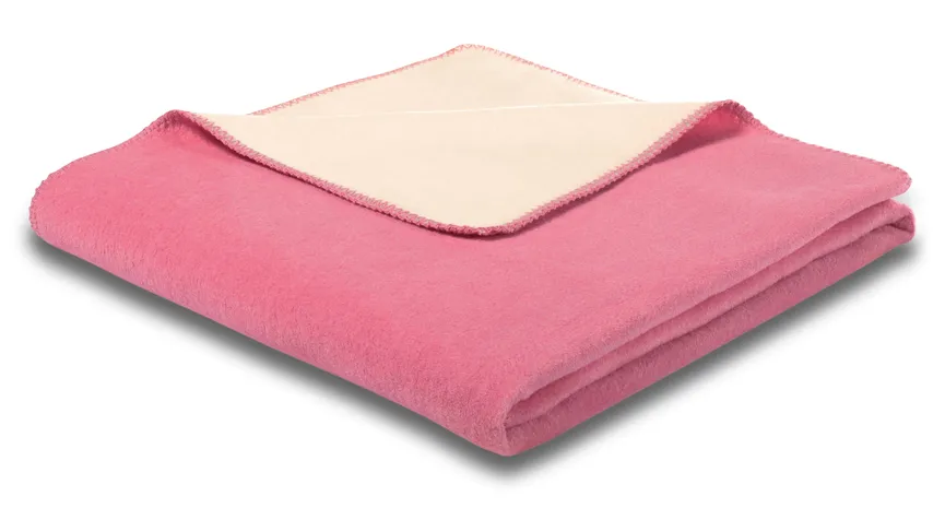 Decke Doubleface pink-ecru hauptaufnahme