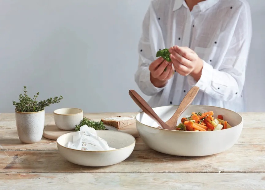 Schale "Saisons" sand milieu