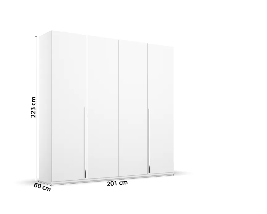 Drehtürenschrank 4-trg. detail