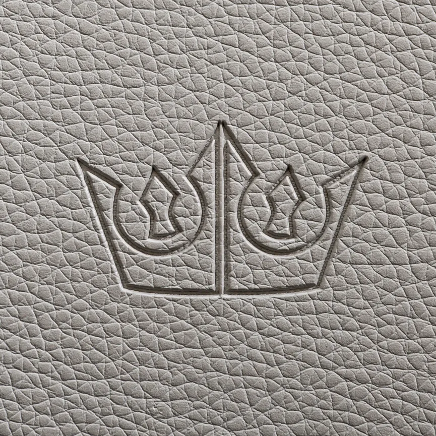Tischset schwarz-hellgrau detail