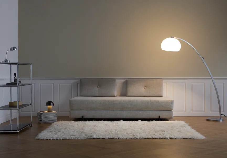 Klappsofa Indu schwarz detail