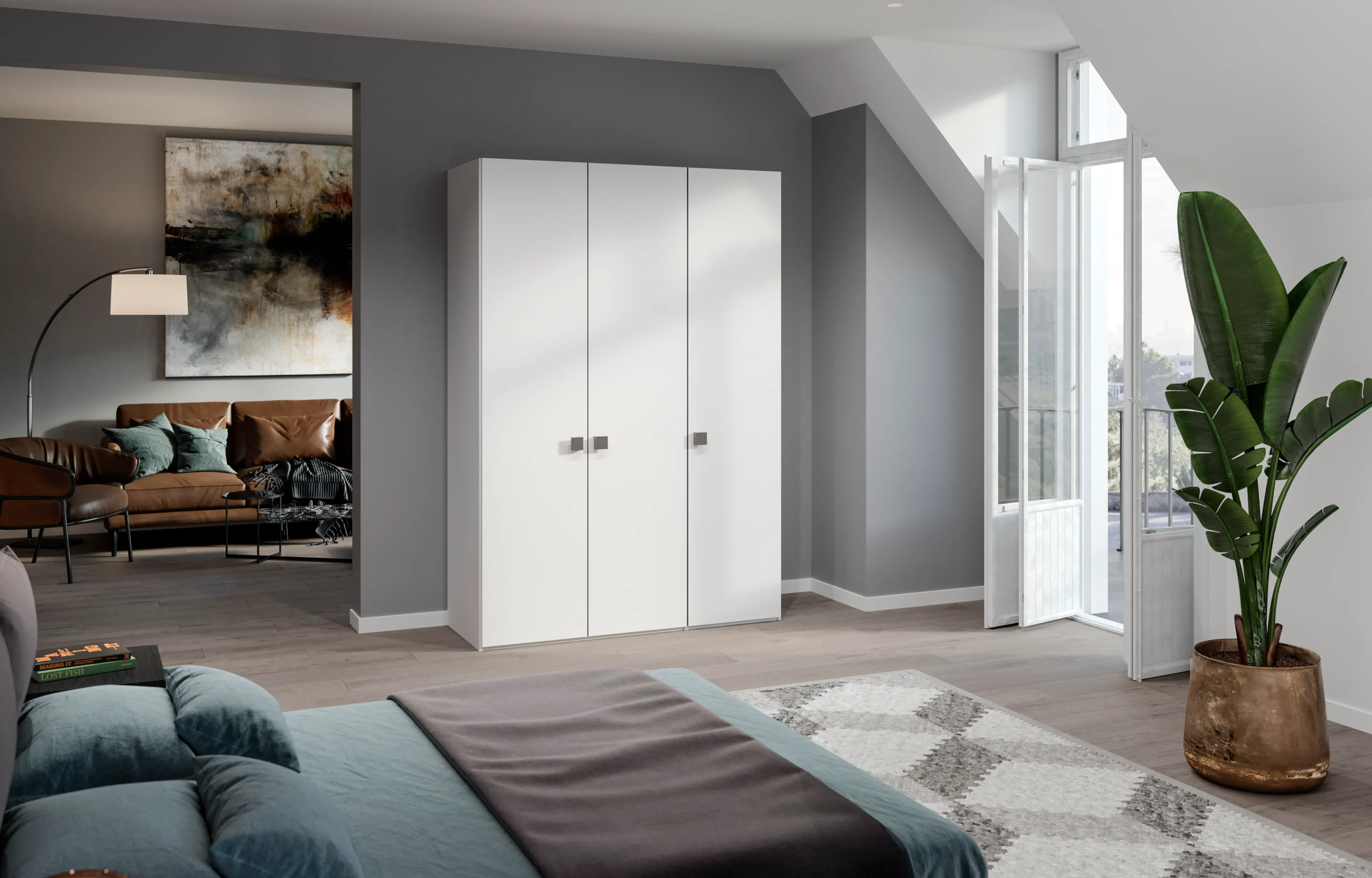 Kleiderschrank Longline 152 x 220 cm
