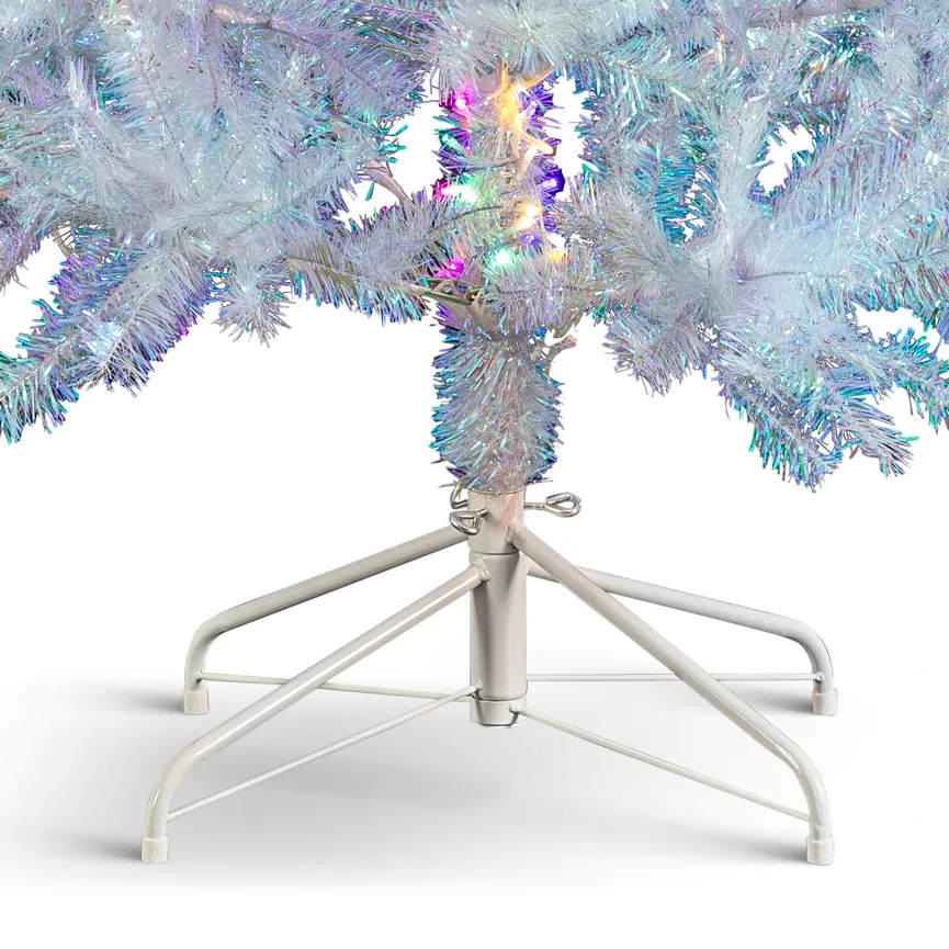 Tannenbaum weiß-bunt S detail