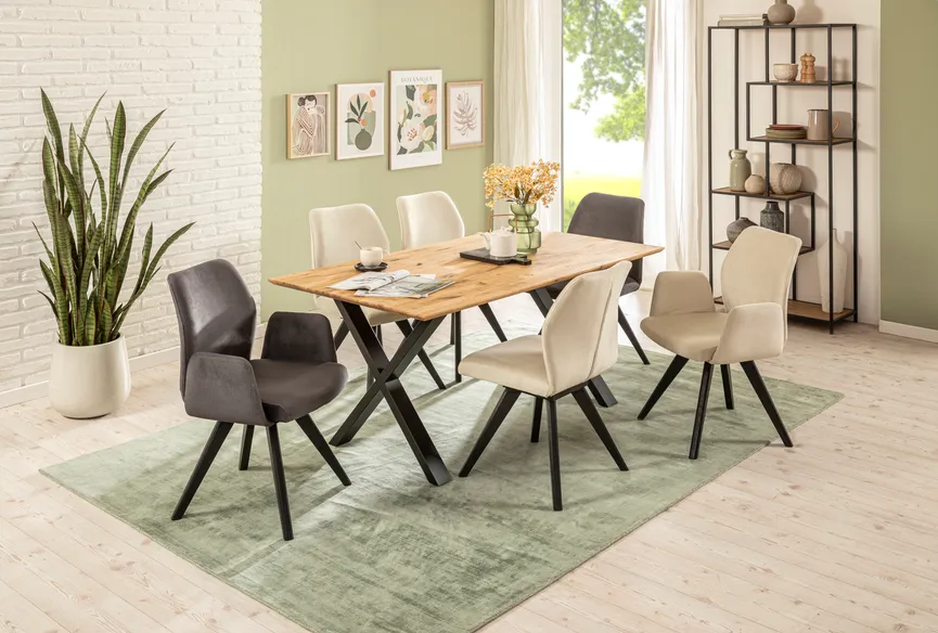 Ausziehtisch 160 cm milieu