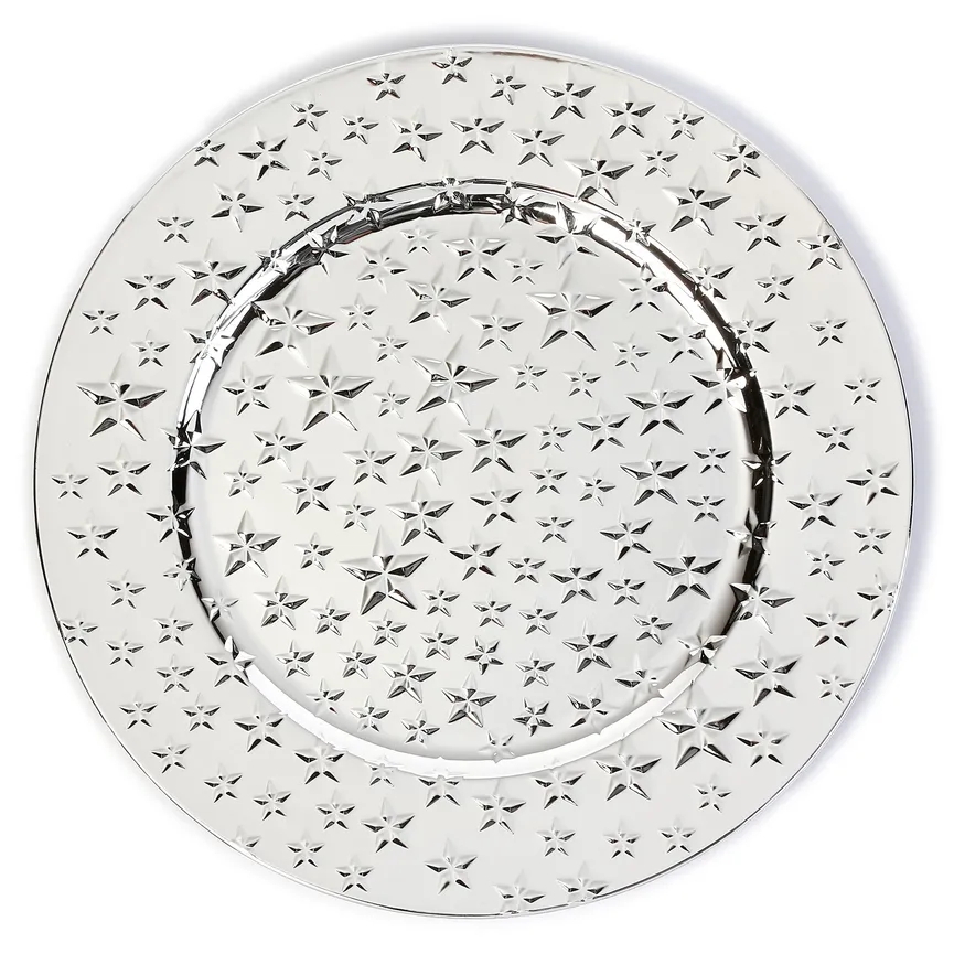 Teller "Sterne" silber hauptaufnahme