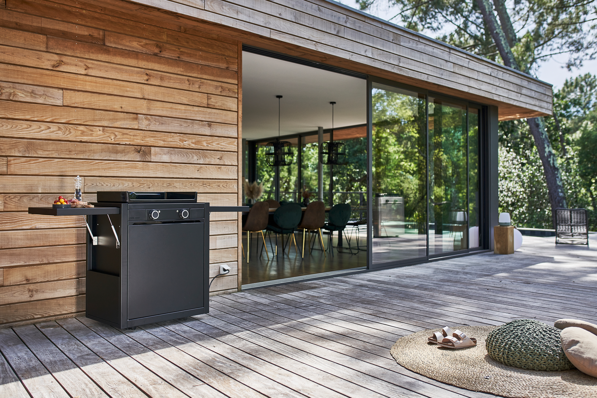 Gasplancha + Wagen 60 milieu