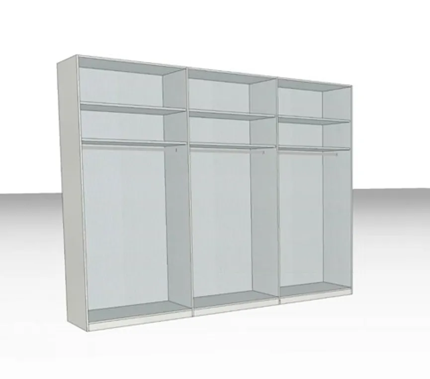 Drehtürenschrank 6-trg. detail