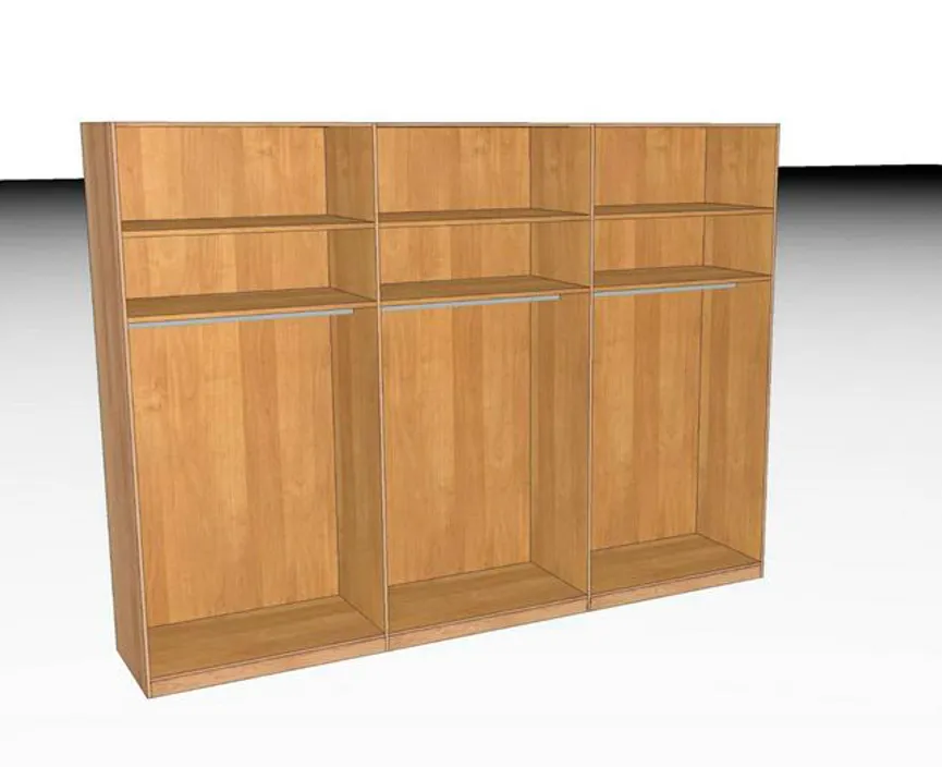 Drehtürenschrank 6-trg. detail