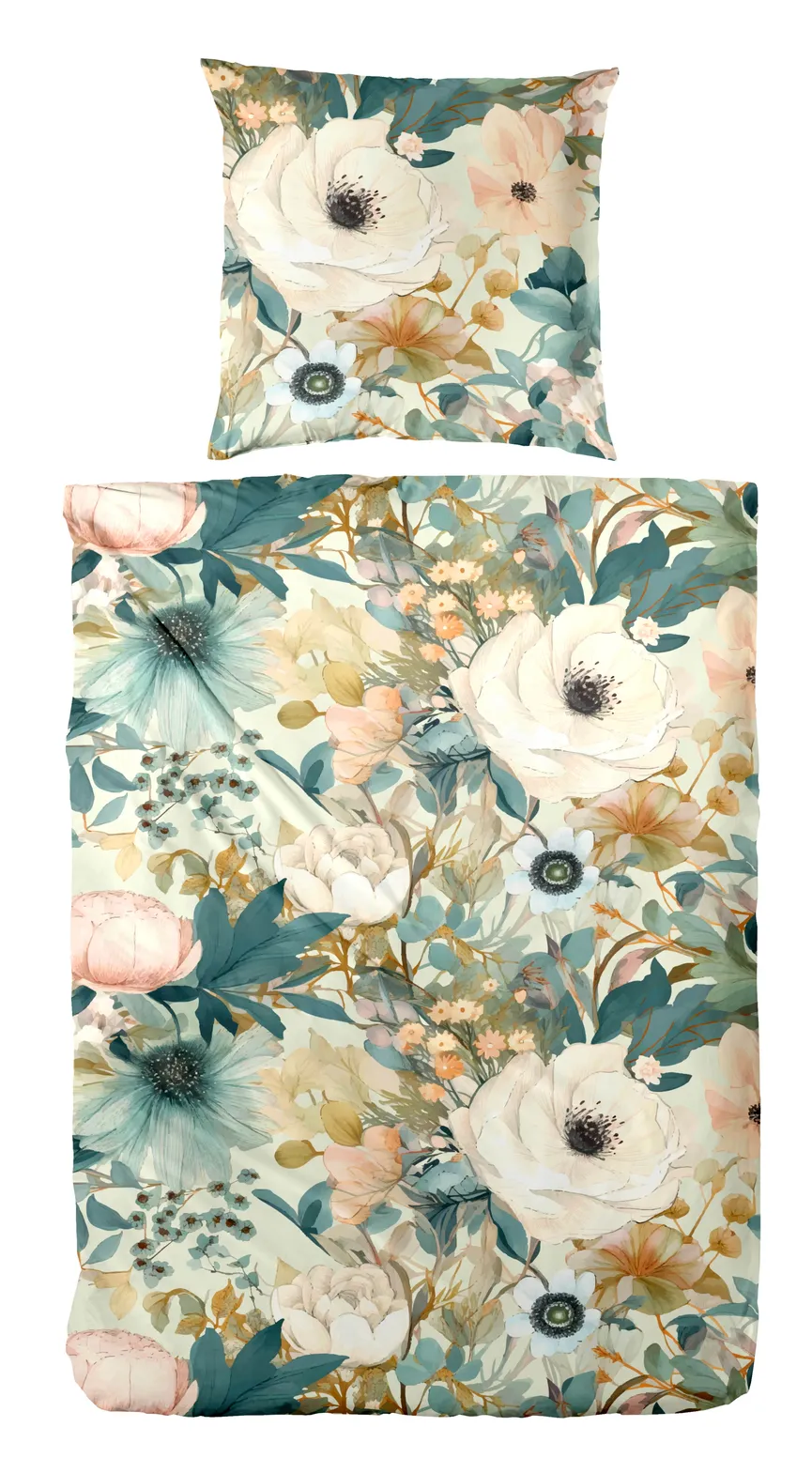 Satin-Bettw. Floral 135x200 hauptaufnahme