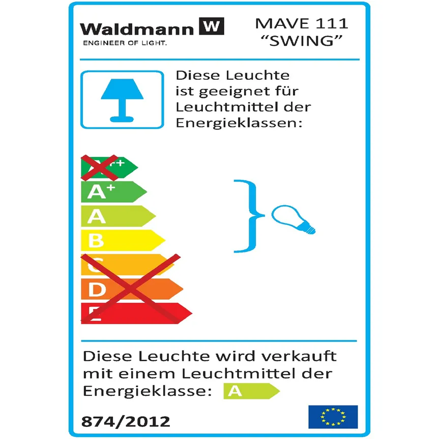 Schreibtischlampe "Swing" energielabel