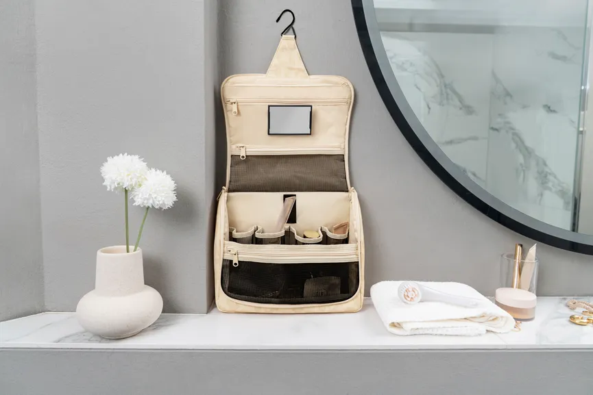 Toiletbag "Leo Vanilla" XL milieu