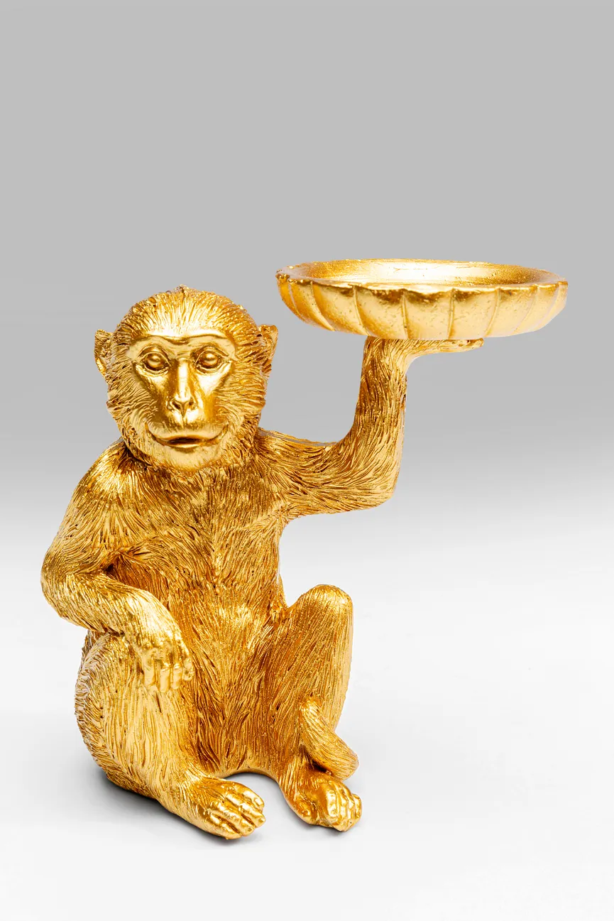 Figur "Monkey" Affe gold hauptaufnahme
