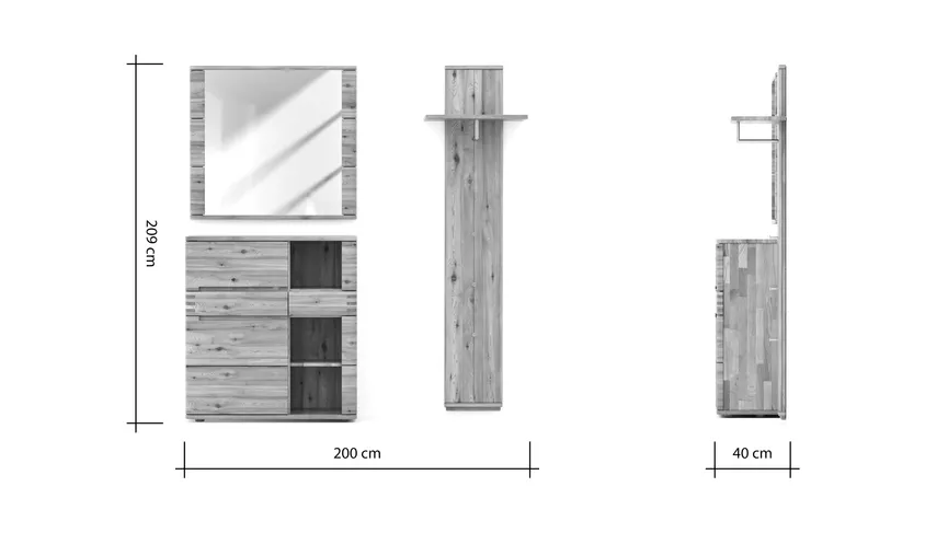 Garderobenkombination *Ecom* detail