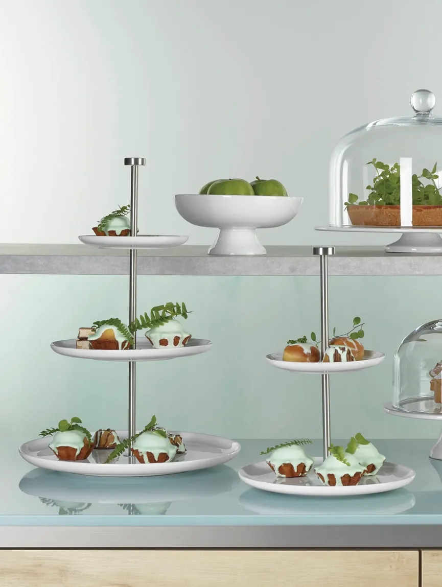 Etagere "Grande" weiß 3-stufig milieu