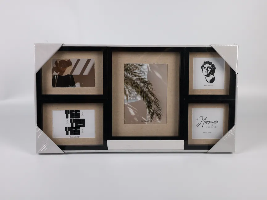 Bilderrahmen schwarz detail