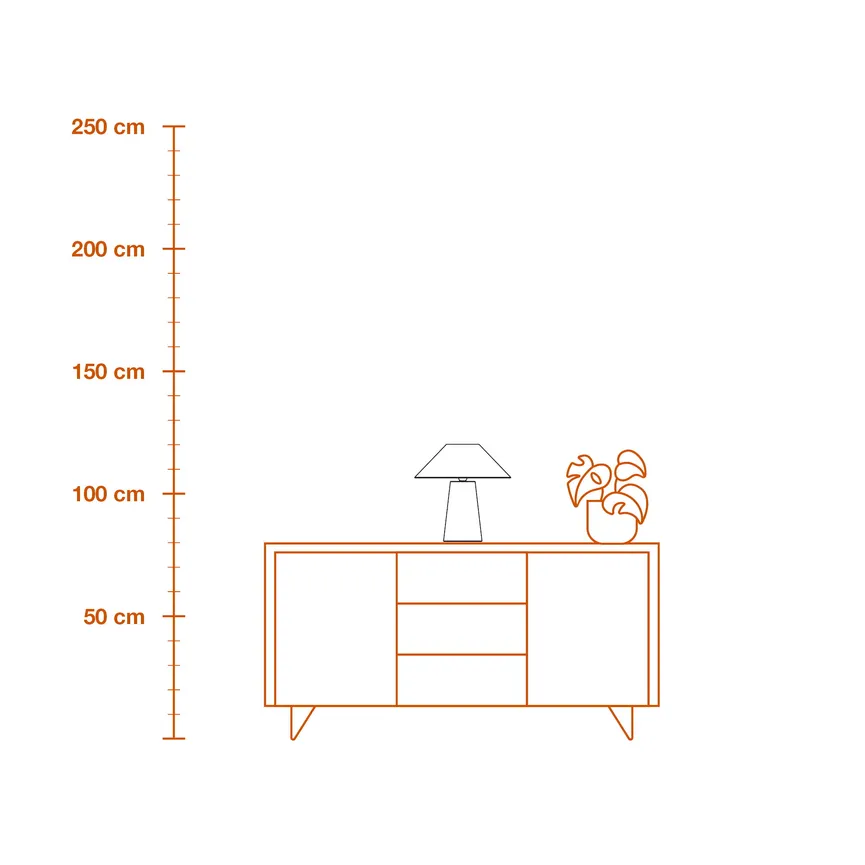 Tischleuchte "Bamboo Paper" detail