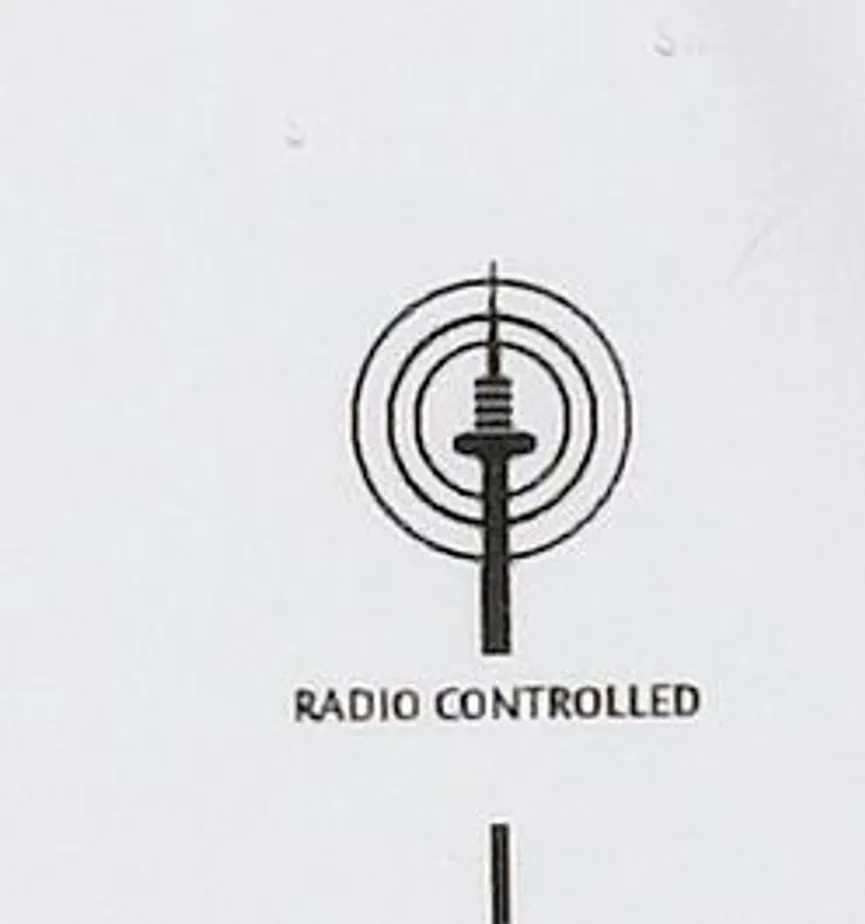 Funk-Wanduhr detail