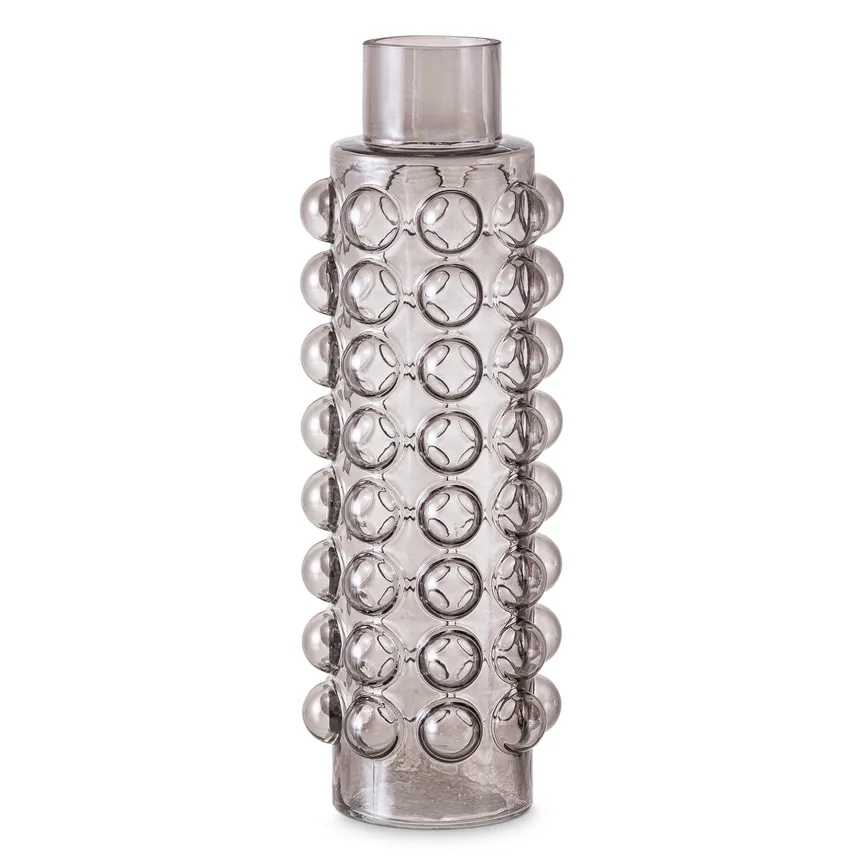Vase "Blasen" transparent grau hauptaufnahme