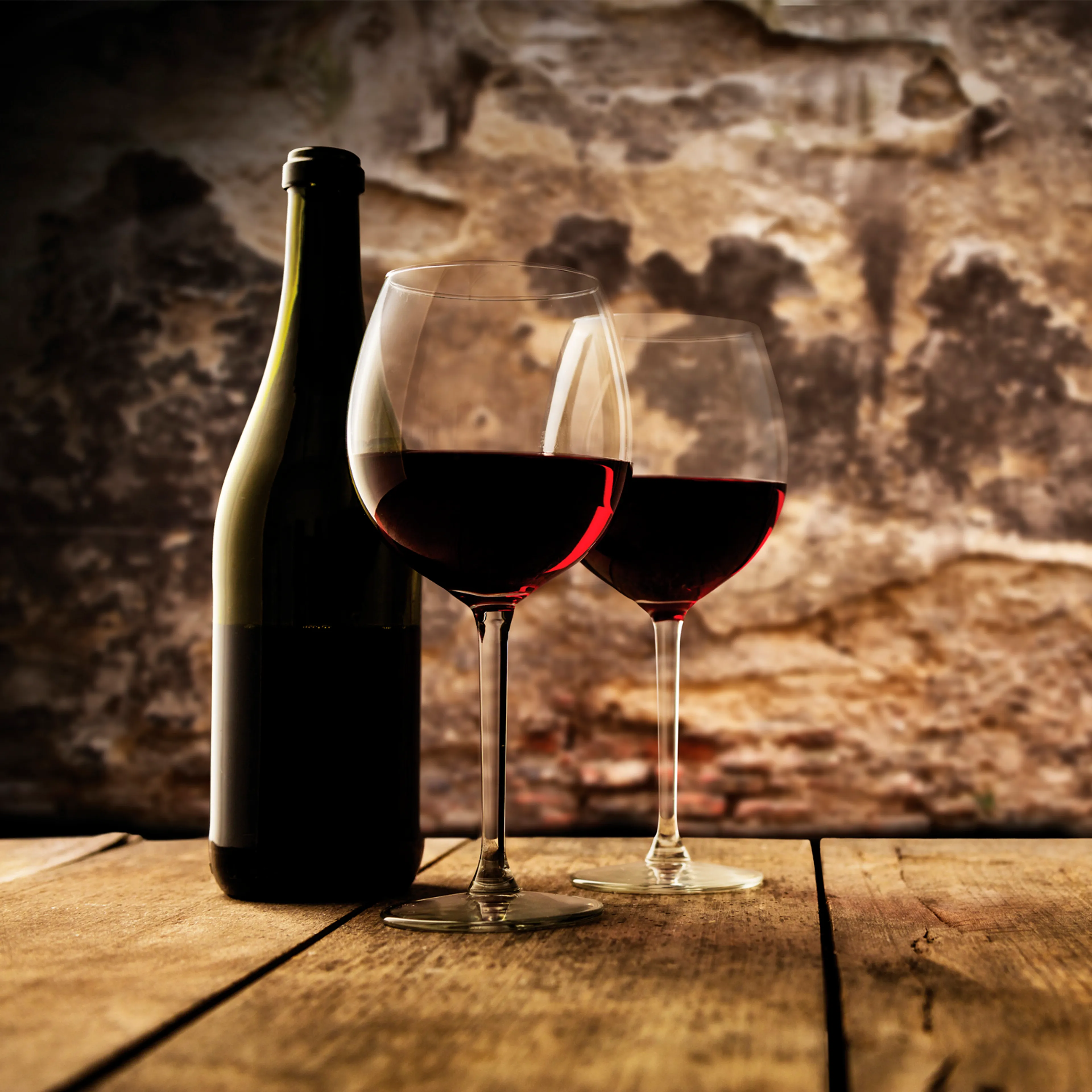 Wandbild 30 x 30 cm Red wine VI
