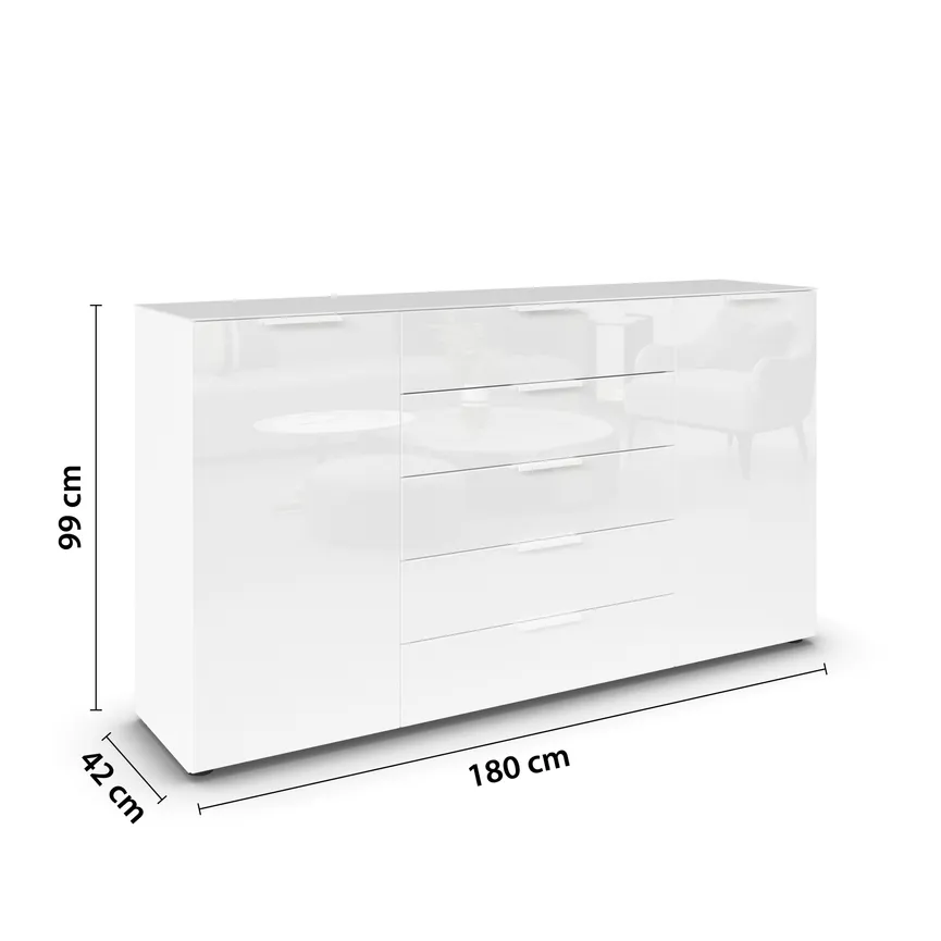 Kommode 2T/5S detail