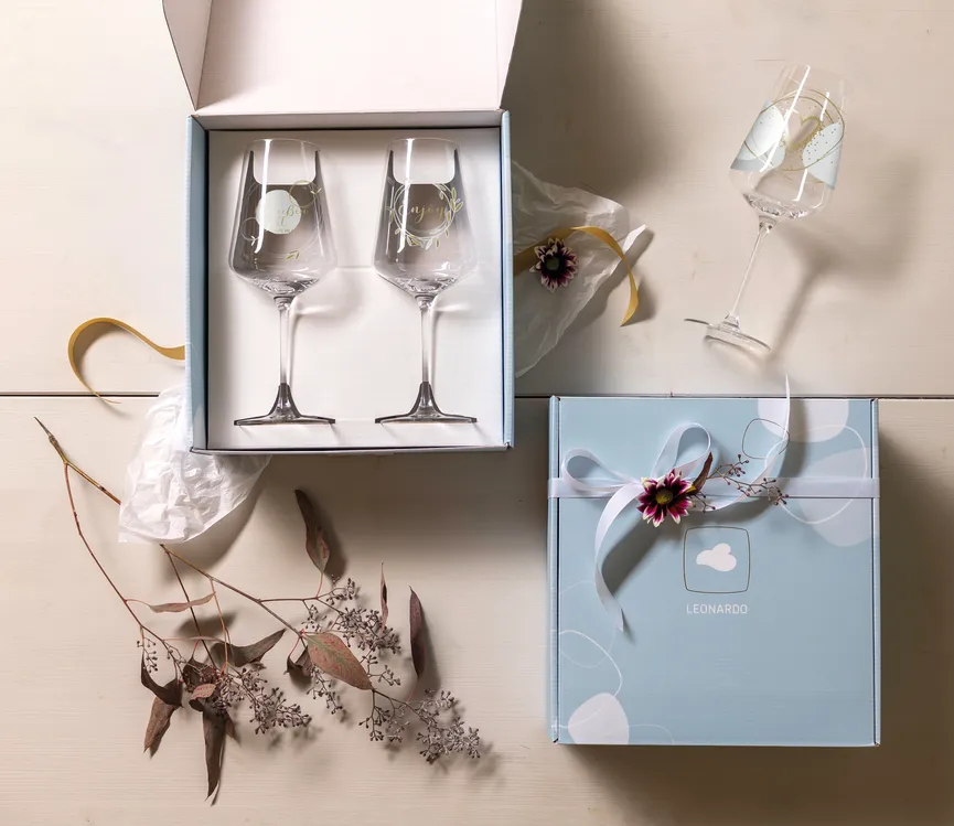 Weinglas "Genießen" 2er-Set milieu