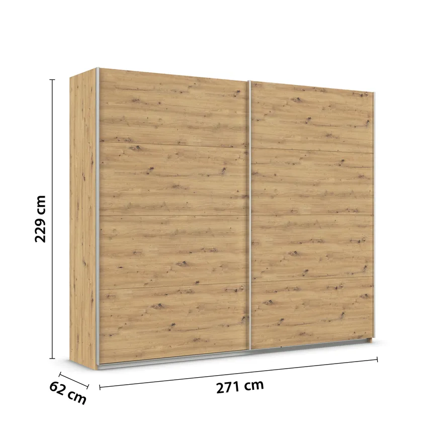 Schwebetürenschrank 2-trg. detail