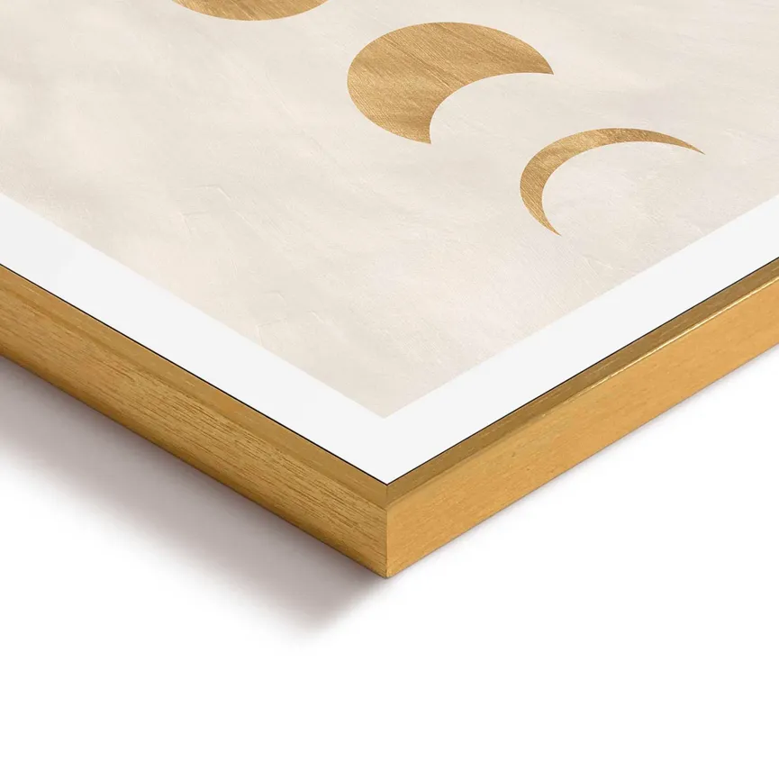 Bild gerahmt "Moonphases" detail