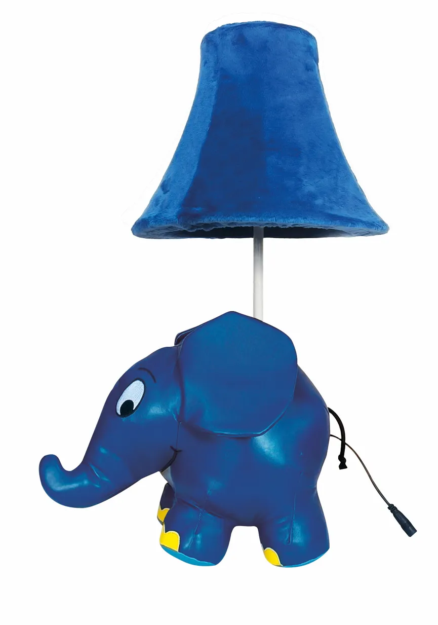 Tischleuchte "Blauer Elefant" detail