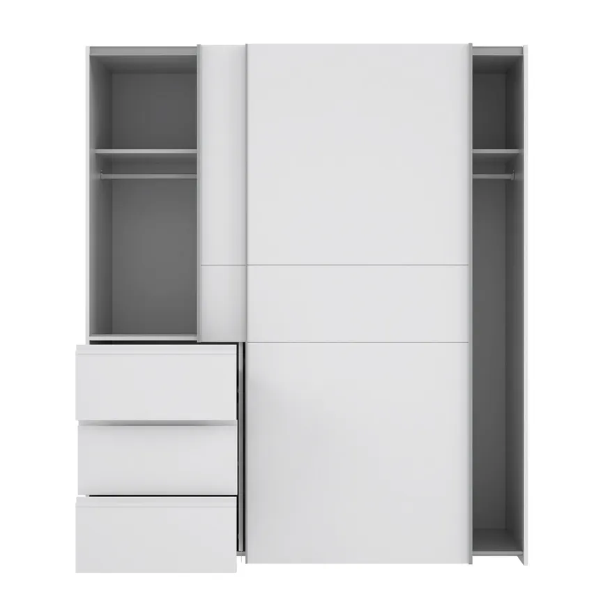 Schwebetürenschrank 2-trg. detail