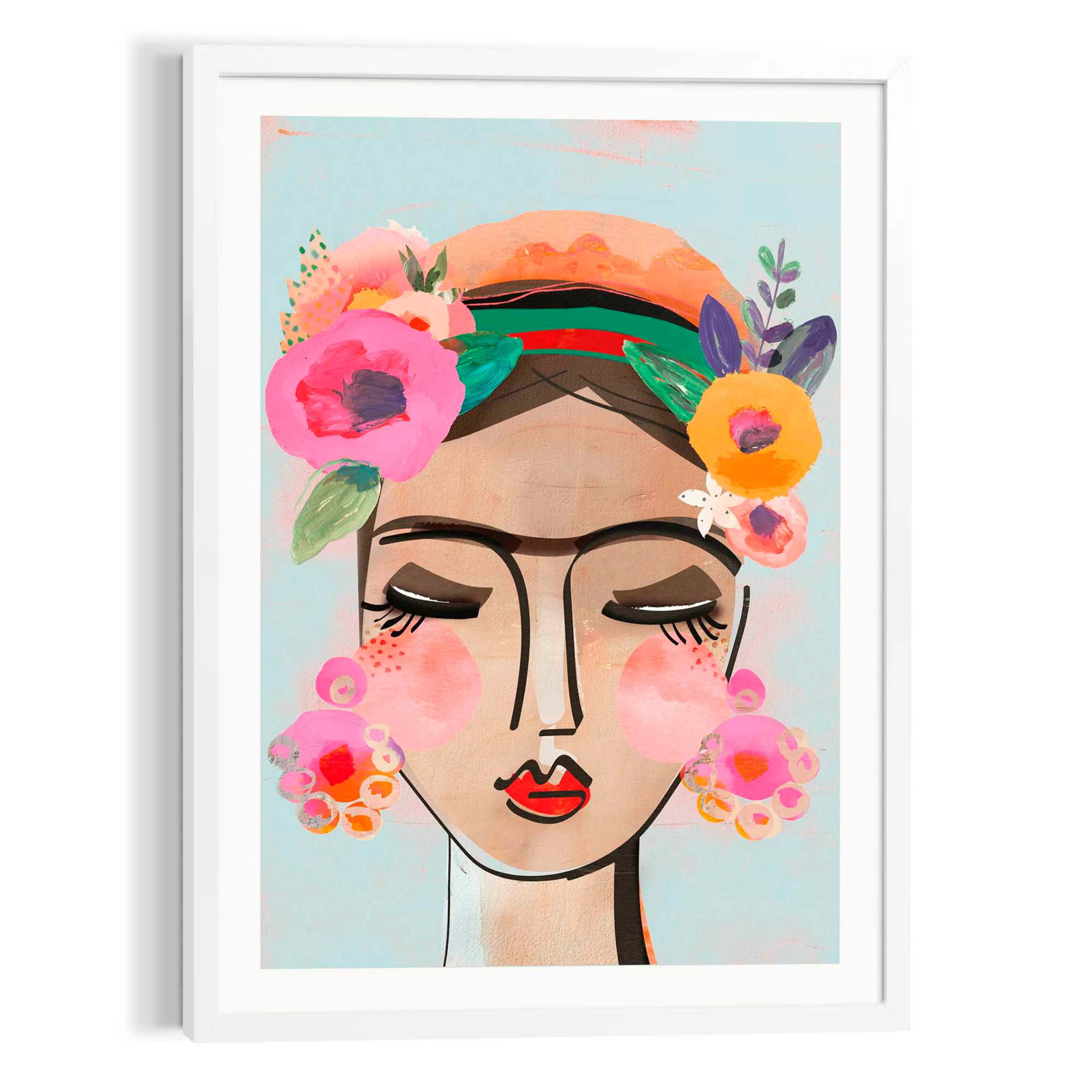 Wandbild 50 x 70 cm Colourful Face