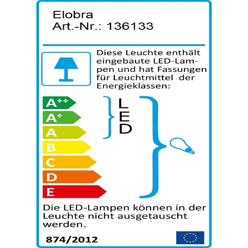 Deckenleuchte "Luftschiff" energielabel