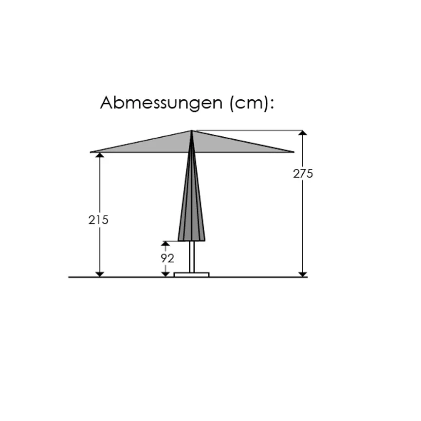 Alu-Schirm detail