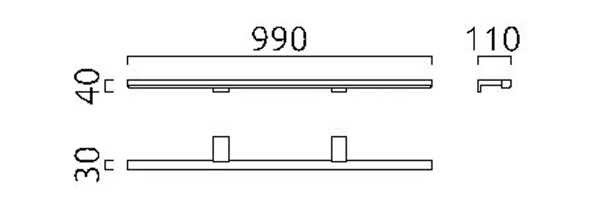 Spiegelleuchte "Gaia" detail
