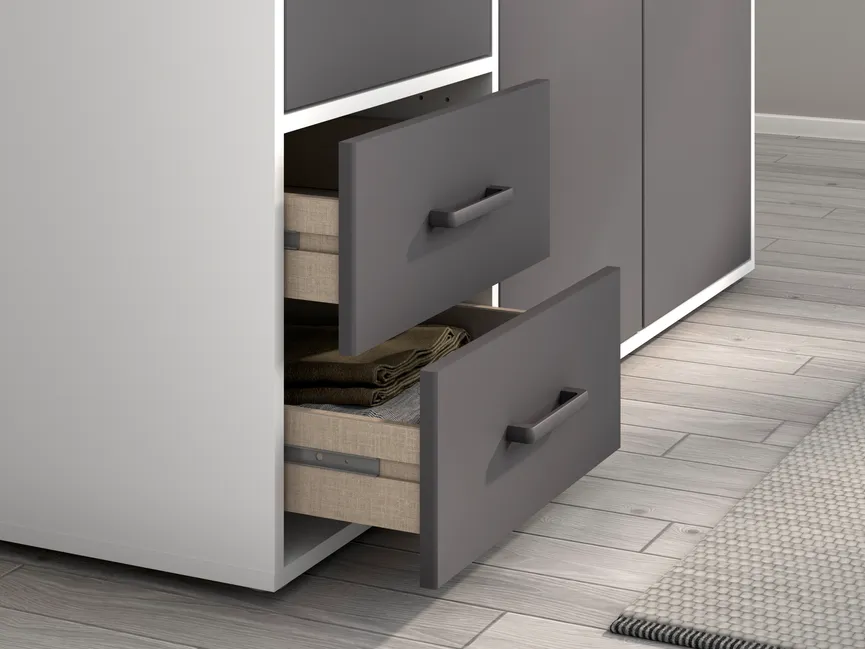 Drehtürenschrank 3-trg. detail