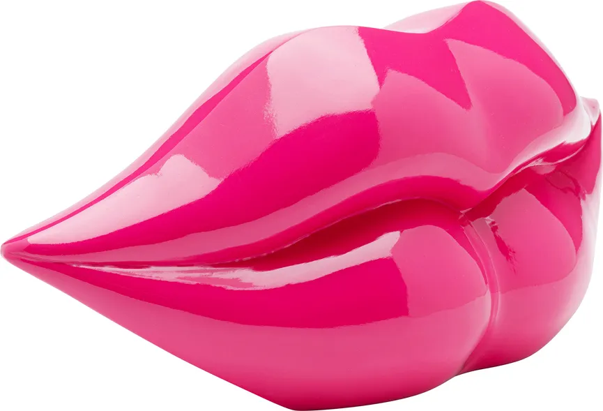 Spardose "Lips" pink detail