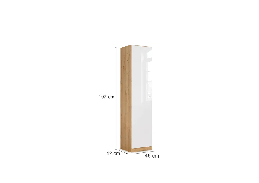Schrank 1T/H197/Hochglanz detail