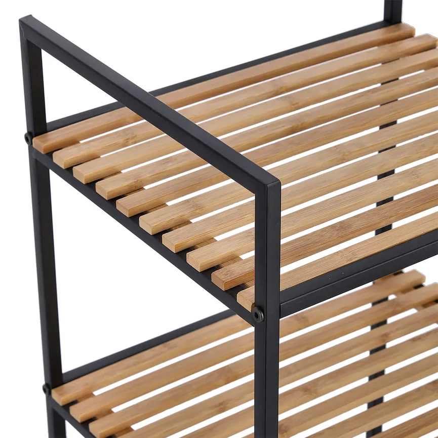 Standregal m. 4 Ablagen detail