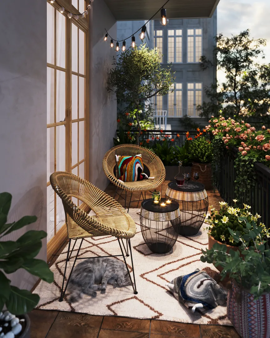 Kissen "Waves Multi" milieu