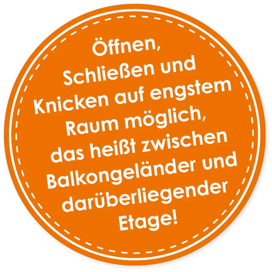 Balkonschirm detail