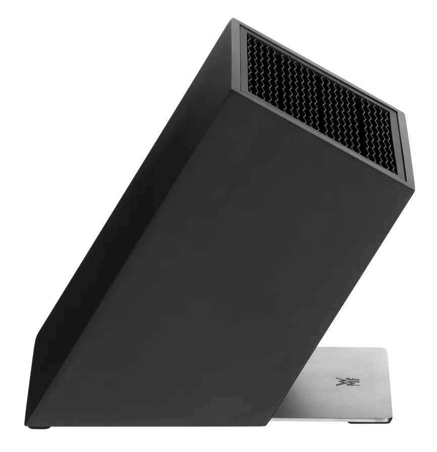 Messerblock unbestückt schwarz detail