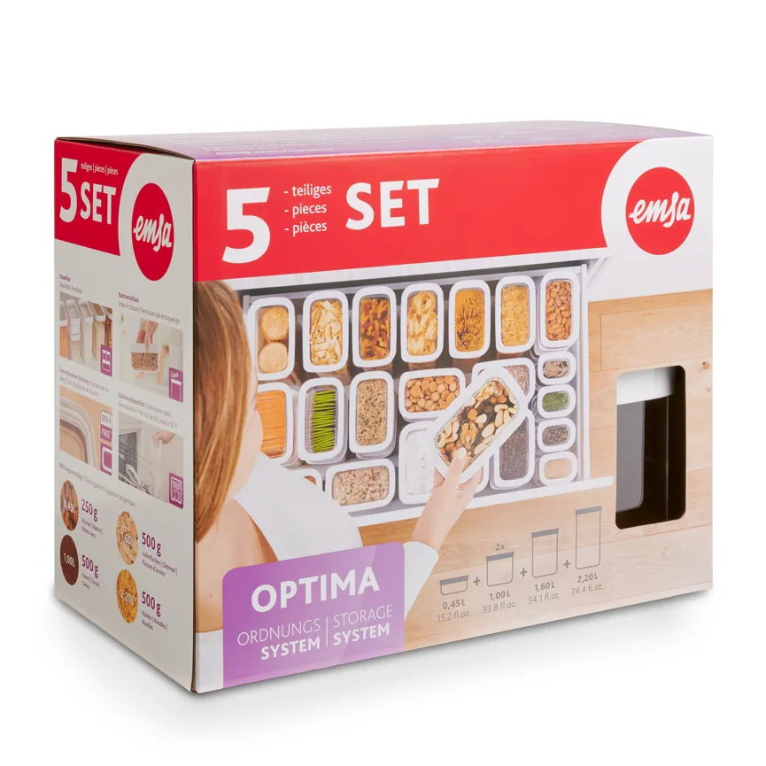 Trockenvorratsdose Optima 5tlg detail