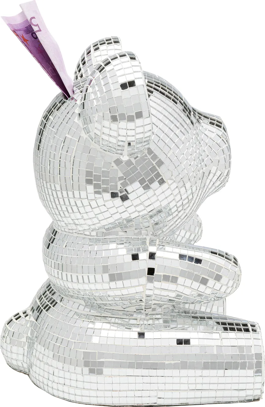 Spardose "Bear Disco" Bär detail