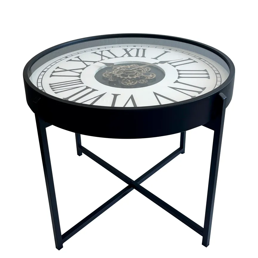 Beistelltisch mit Uhr hauptaufnahme