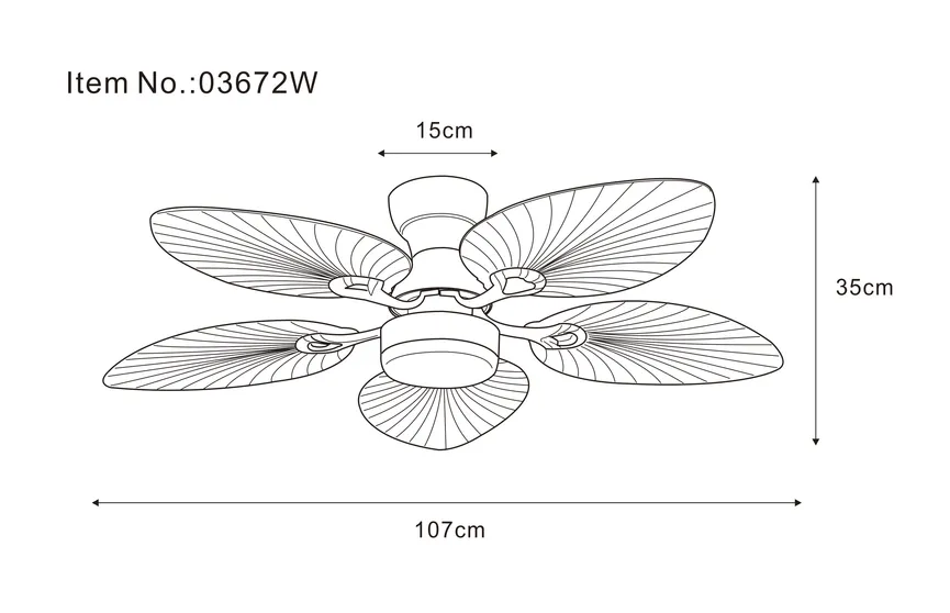 Deckenventilator "Elise" detail