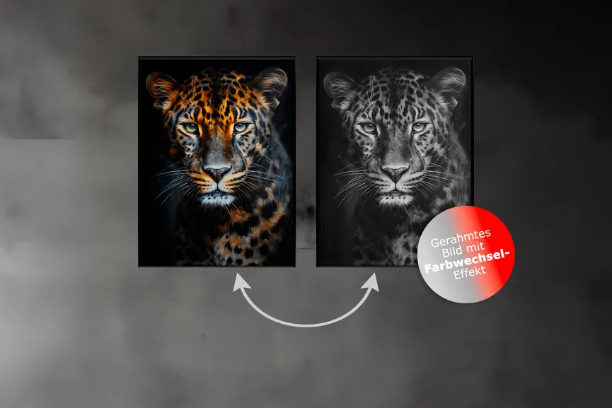 Wandbild "Amazing Leopard" milieu