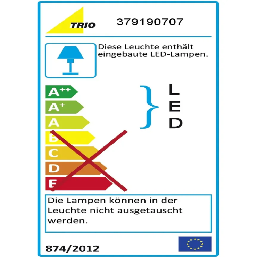 Pendelleuchte "Lacal" energielabel