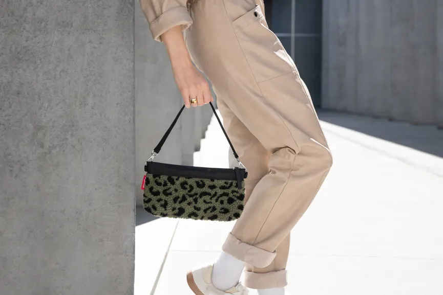 Mini Pouch "teddy leo olive" milieu