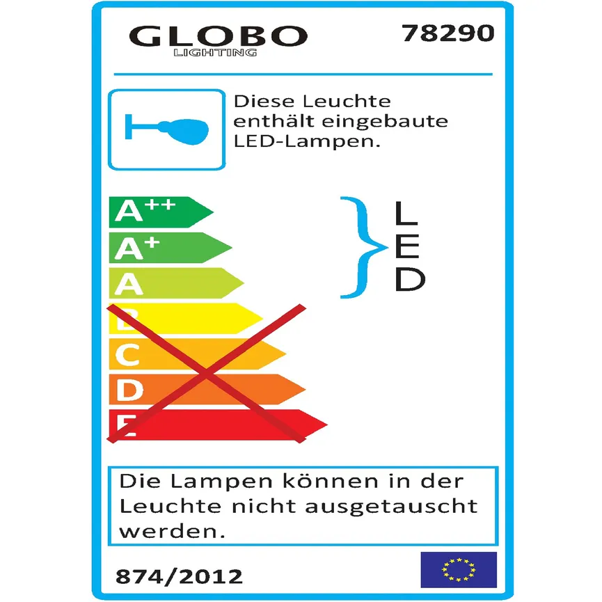 Wandleuchte "Randi" energielabel