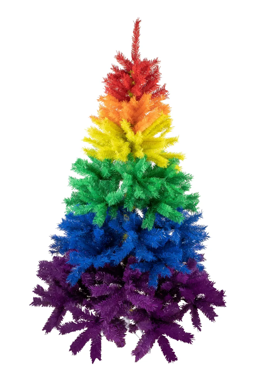 Weihnachtsbaum "Rainbow" bunt hauptaufnahme