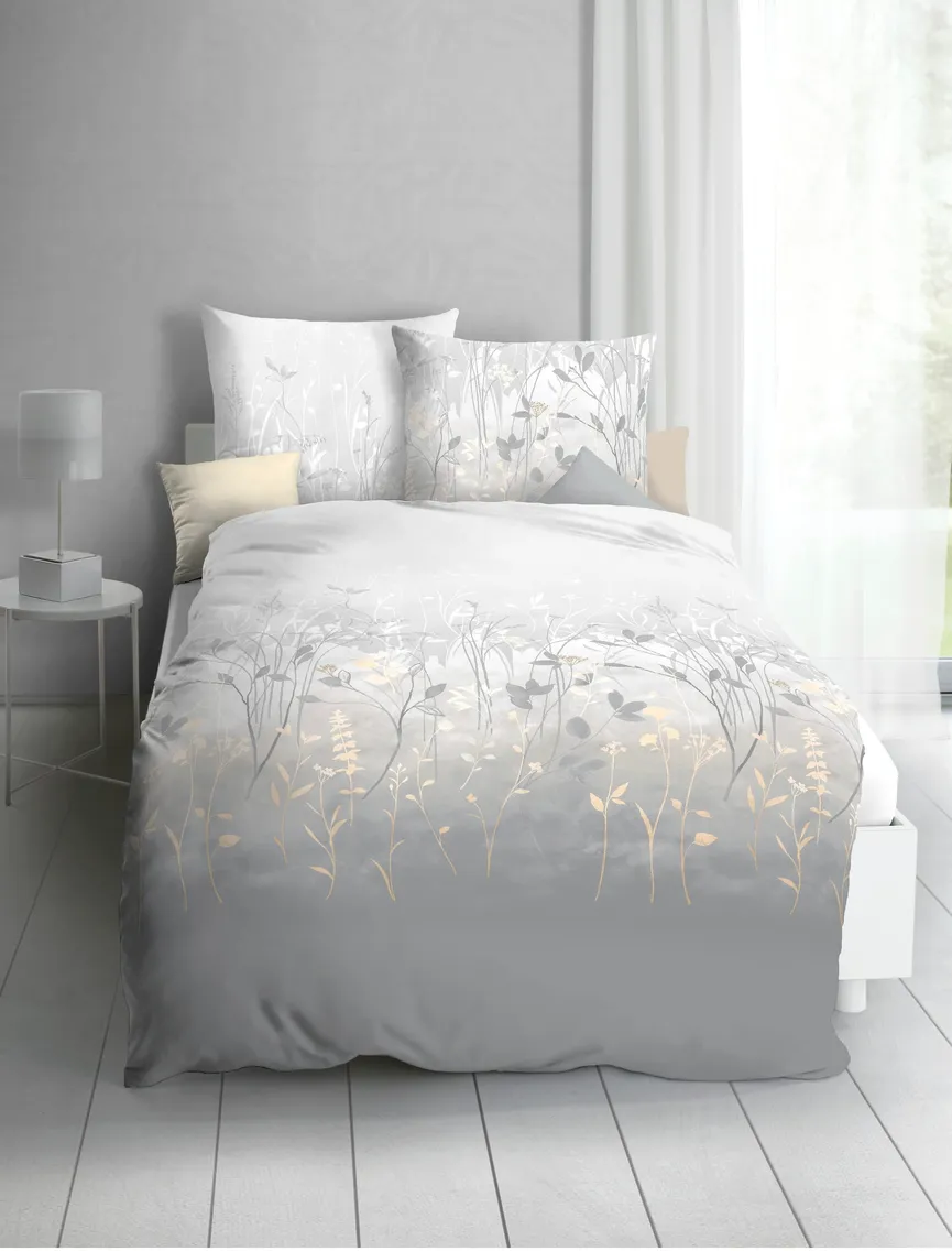 Satin-Bettw. Herbal 135x200 milieu